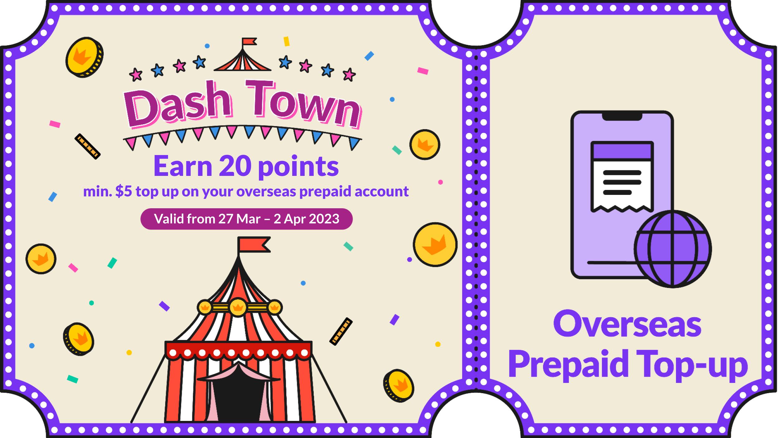 Dash Town IAT mission voucher 20 pts