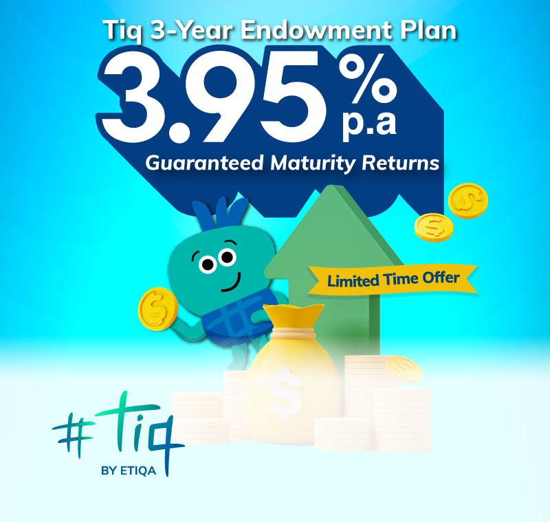 Tiq 3-Year Endowment Plan by Etiqa Insurance