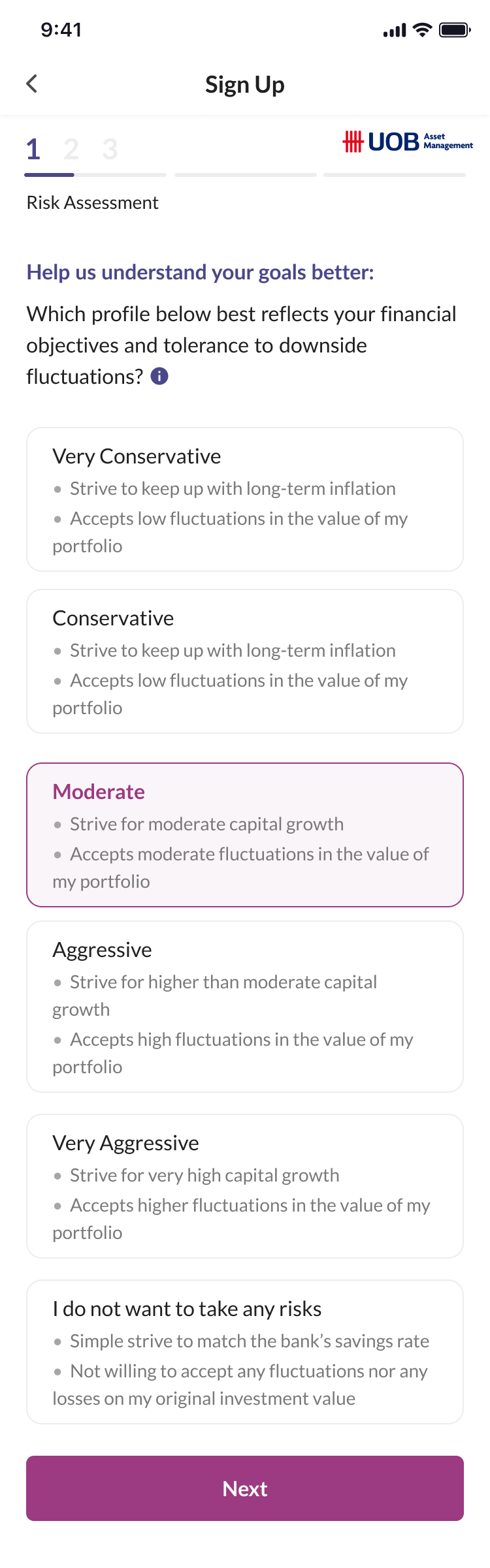 Assessing your risk appetite with UOBAM Robo-Invest