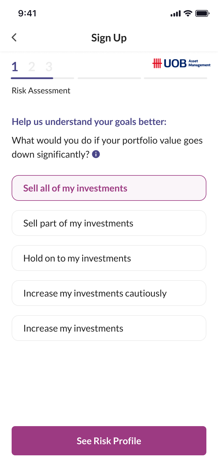 Assessing your risk appetite with UOBAM Robo-Invest